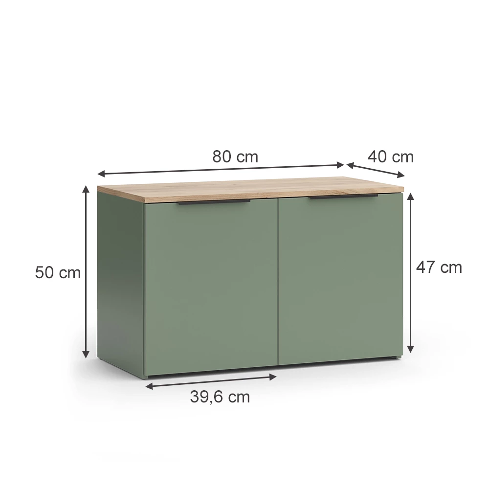 Living wall in Green on white background