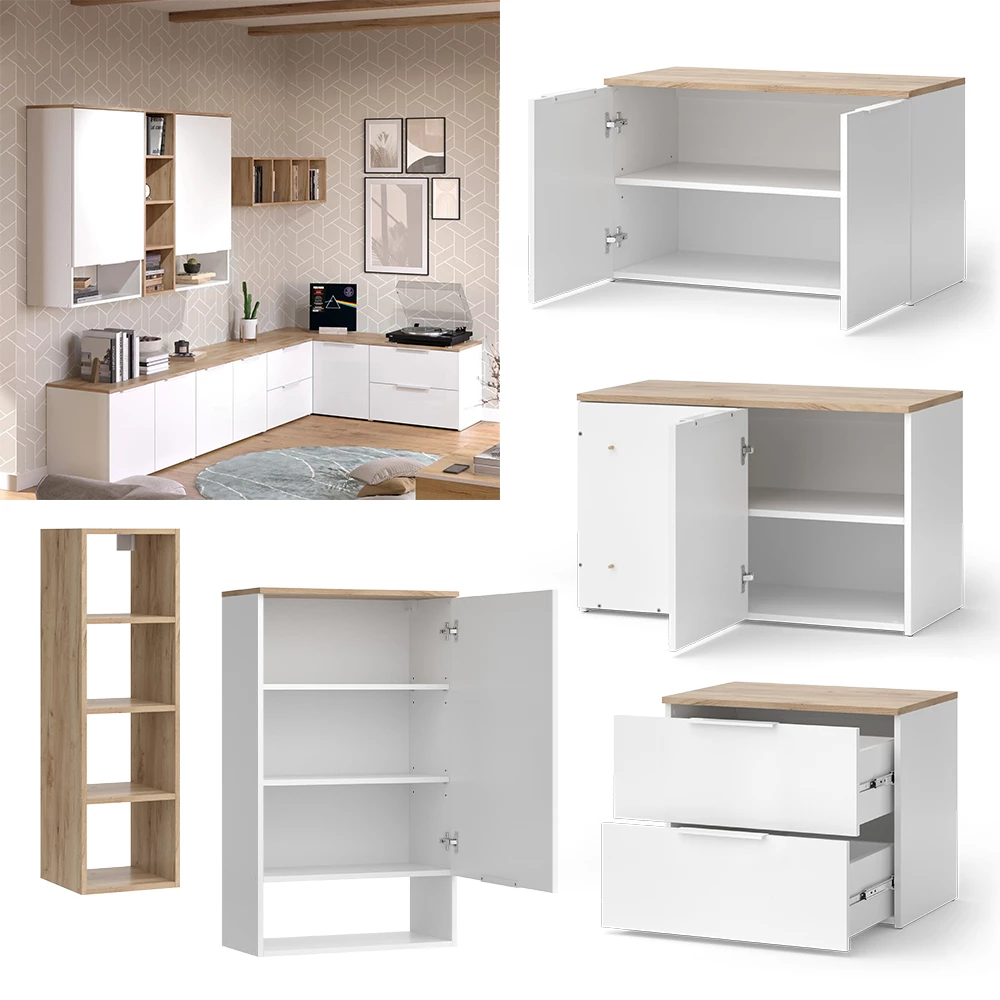 Living wall in White/Sonoma on white background