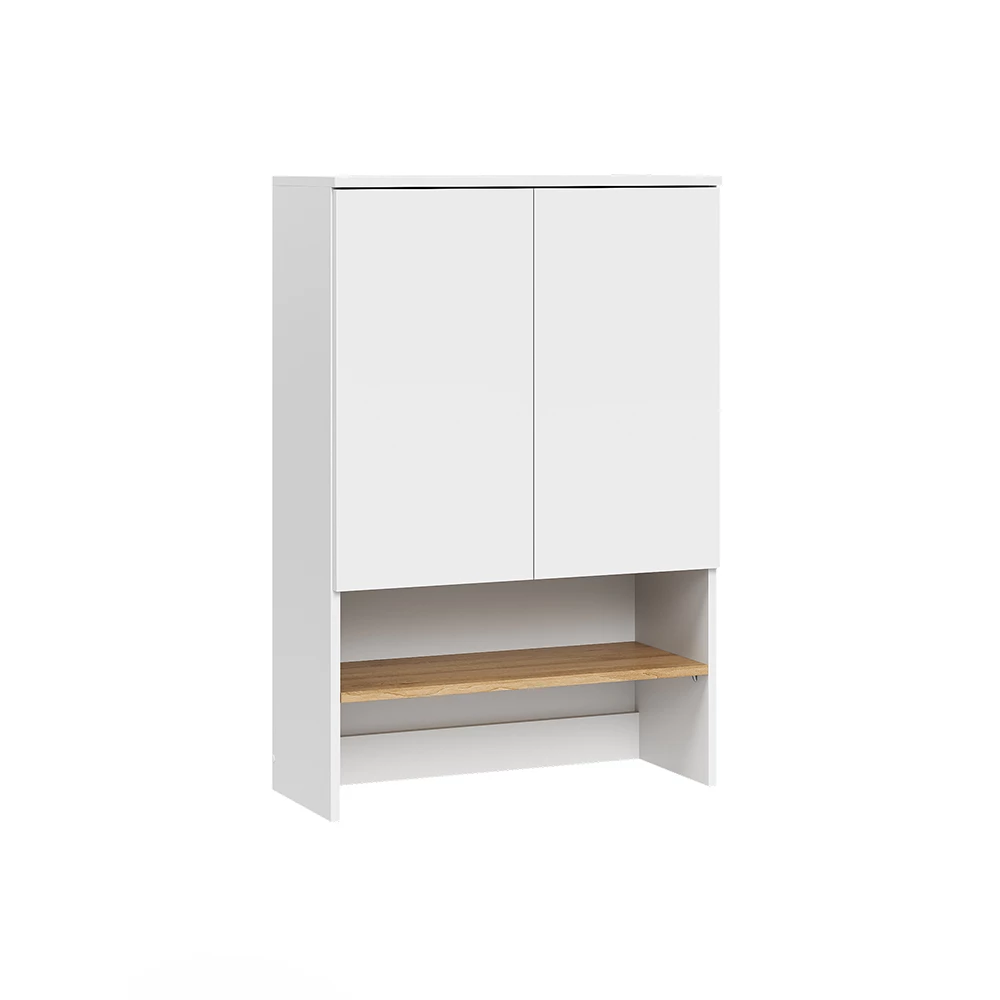 Mobile lavatrice in Bianco/Artisan su sfondo bianco