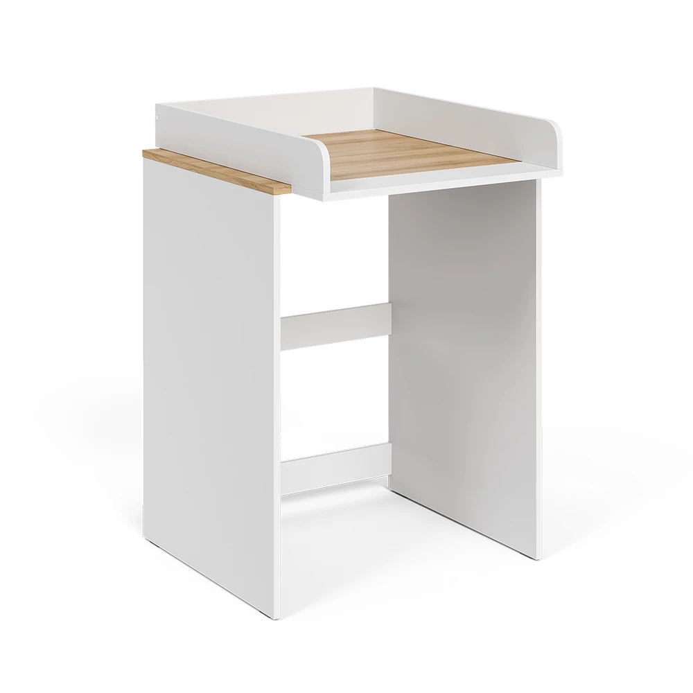 Mobile lavatrice in Bianco/Artisan su sfondo bianco