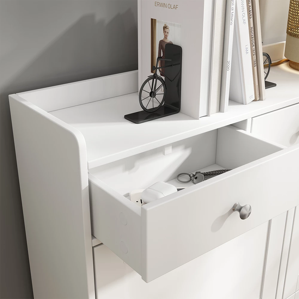 Nærbillede af Skotipper i farven Hvid, der viser struktur/detaljer