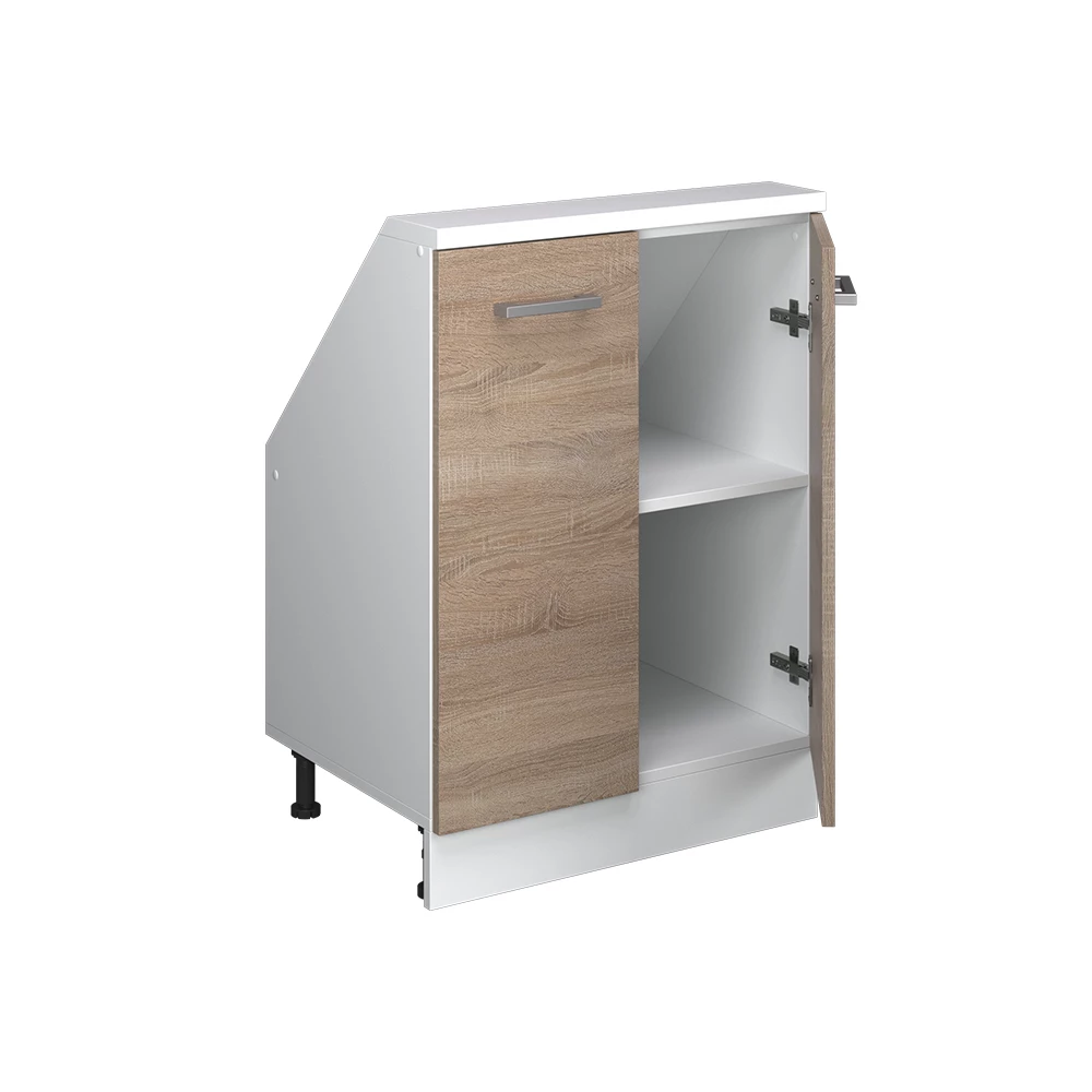 Dulap mansardă Rion Sonoma/Alb cu 2 usi Vicco | Sonoma/Alb | 60 cm