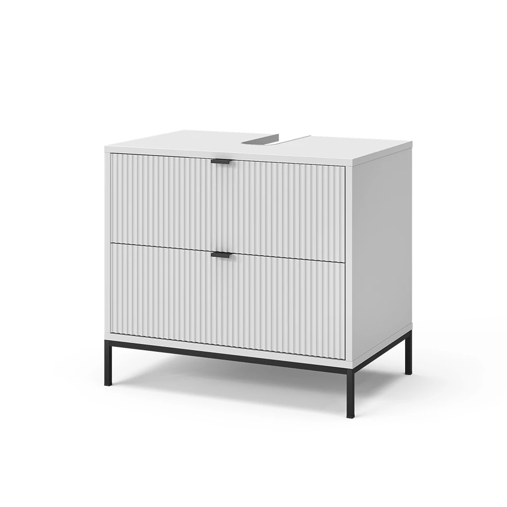 Mobile sottolavabo per bagno in Bianco su sfondo bianco