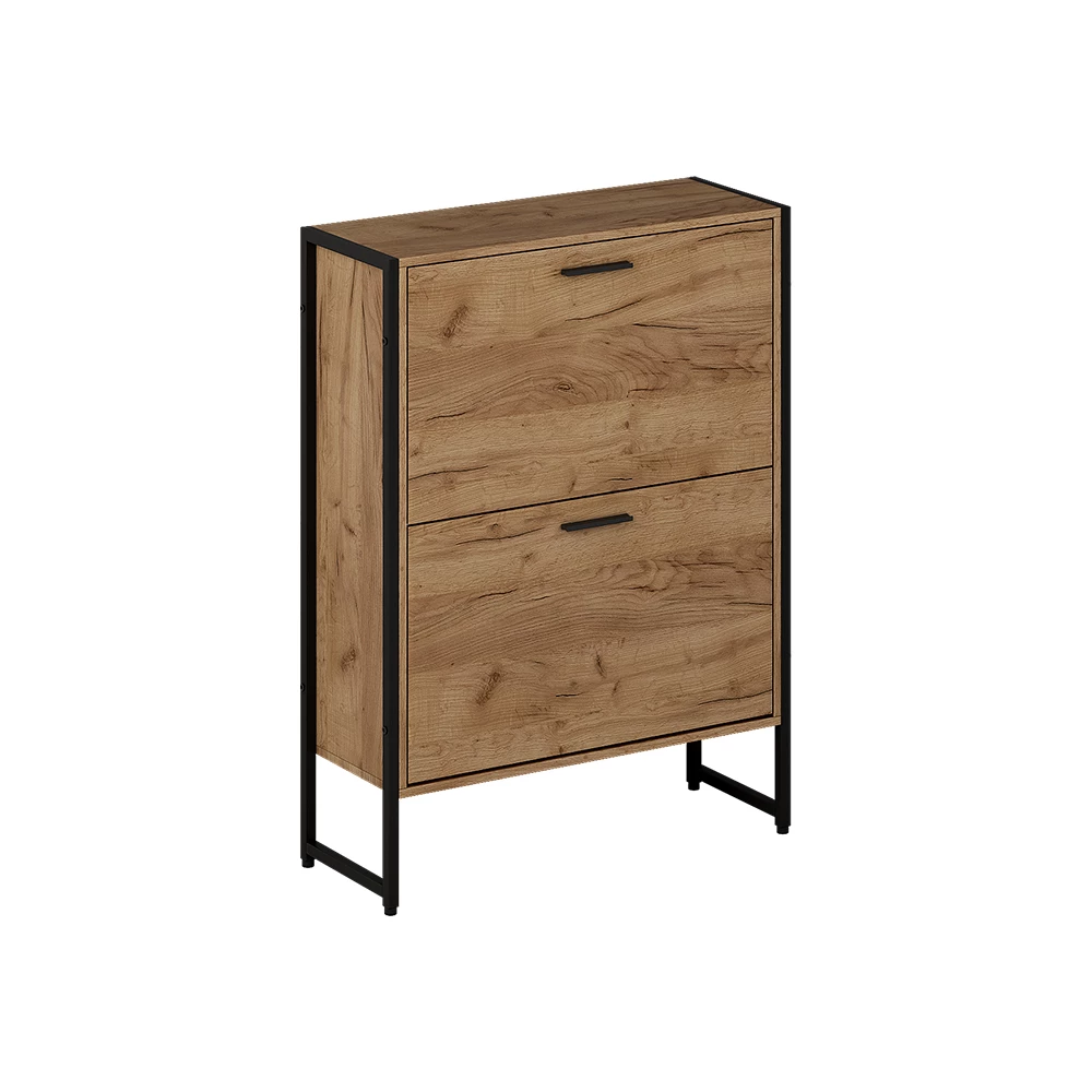 Skotipper i farven Goldkraft eg/sort på hvid baggrund