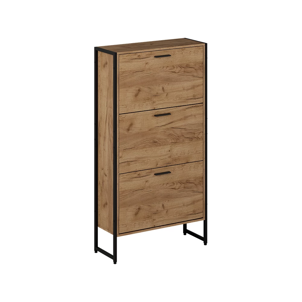 Skotipper i farven Goldkraft eg/sort på hvid baggrund