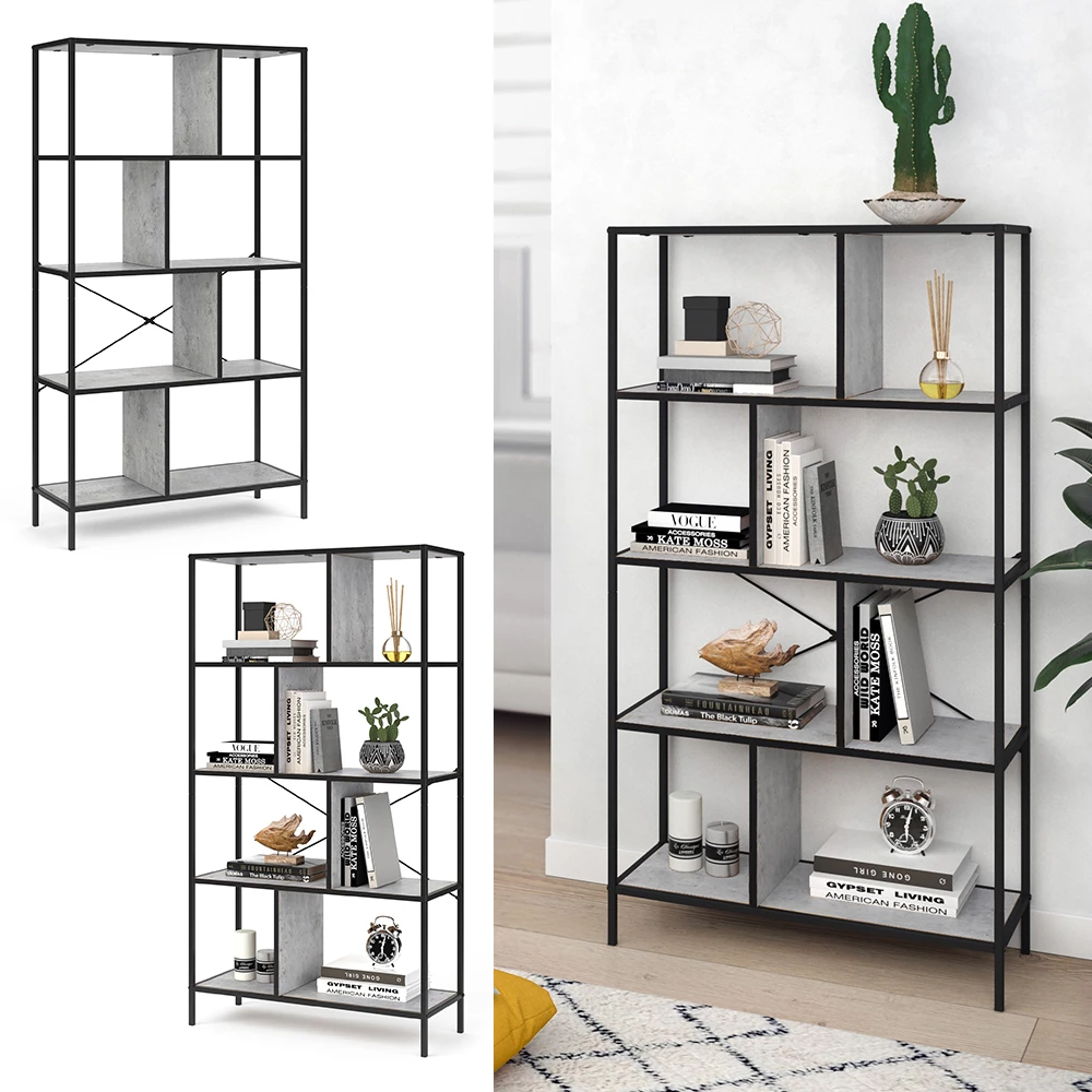 Raumteiler in Beton, dargestellt im Ambiente und auf weißem Hintergrund