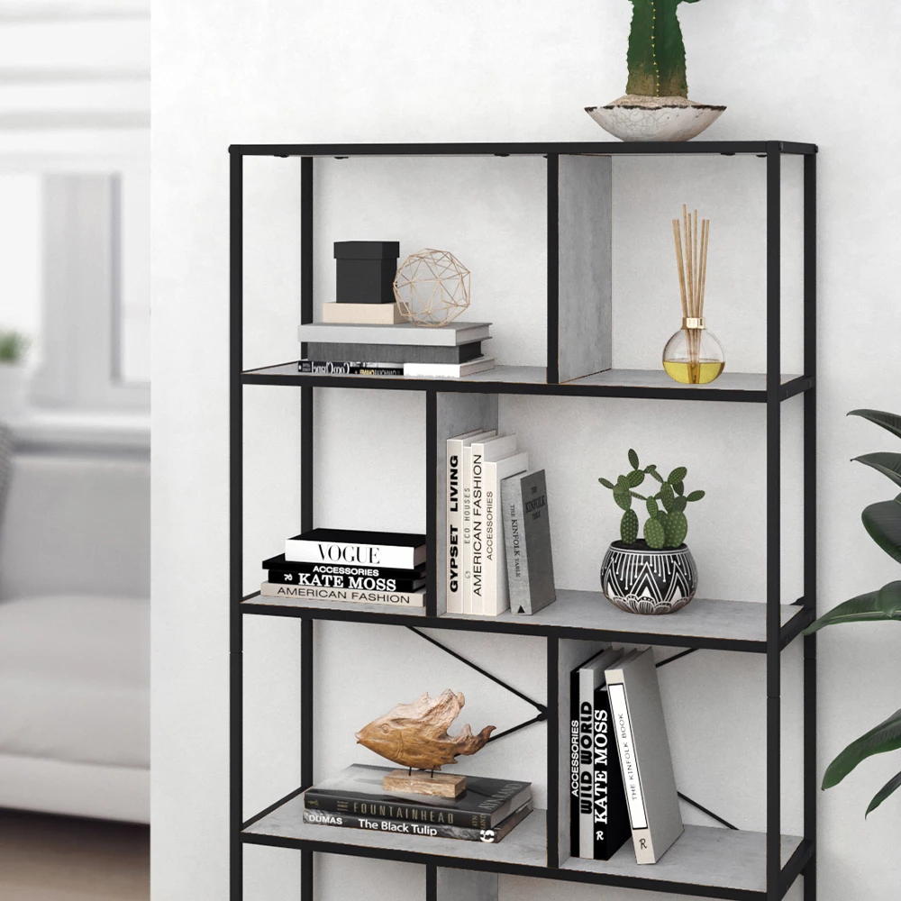 Nahaufnahme von Raumteiler in Beton, zeigt Textur/Details