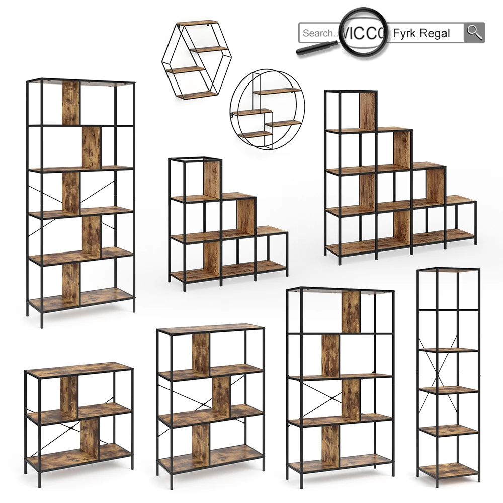 Hjørneskrivebord Fyrk Antik træ 138 x 50 cm Vicco