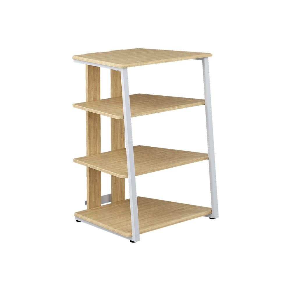 Estantería de almacenamiento en Sonoma/Blanco sobre fondo blanco