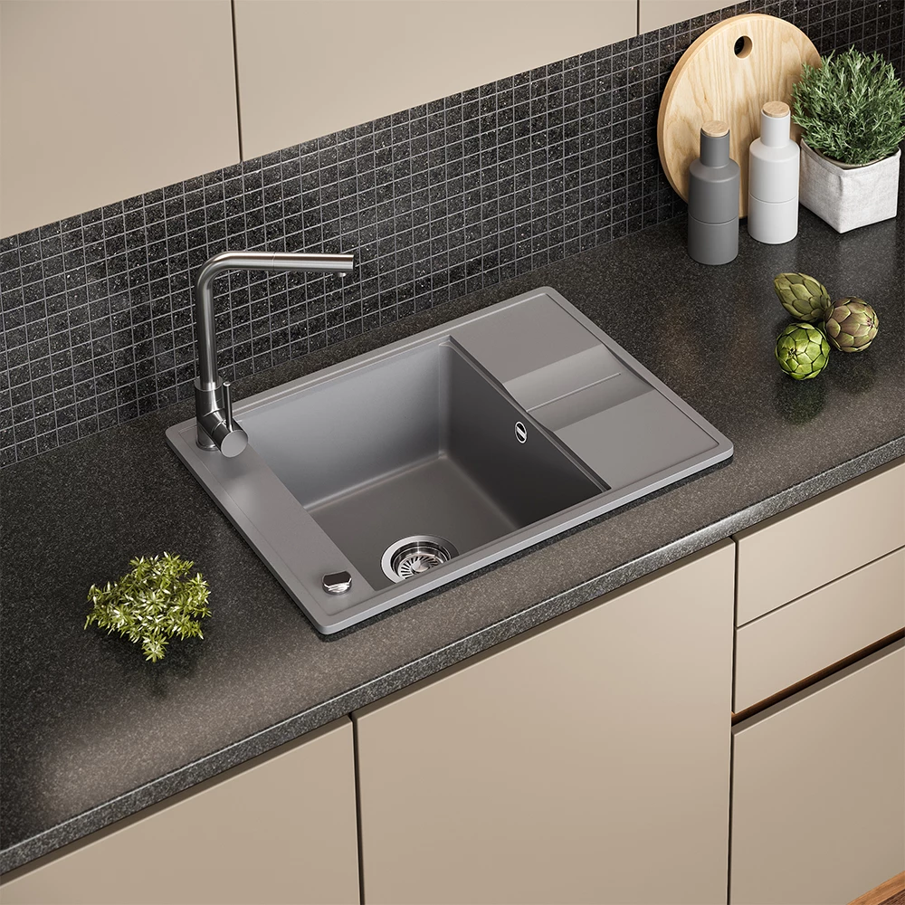 Lavello Osaka Grigio 67 x 50 cm Bergström