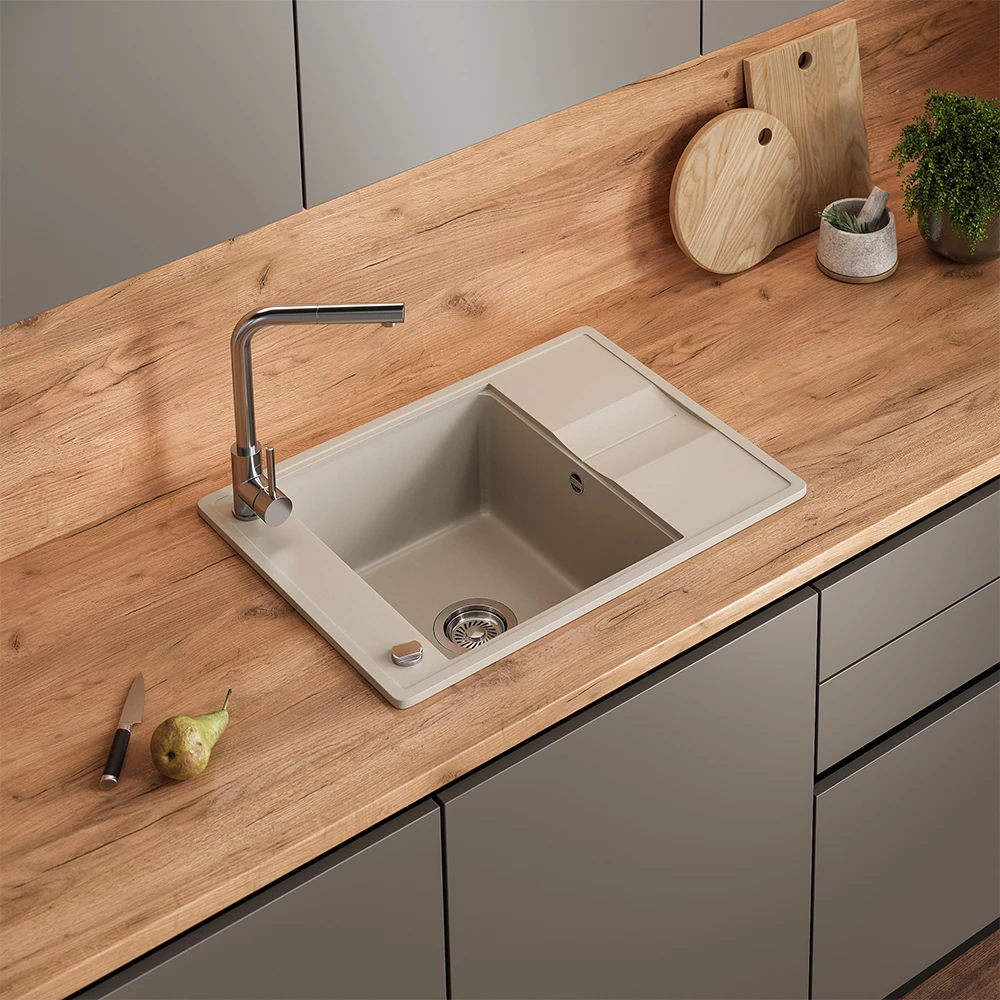 Spülbecken Osaka Beige 67 x 50 cm Bergström