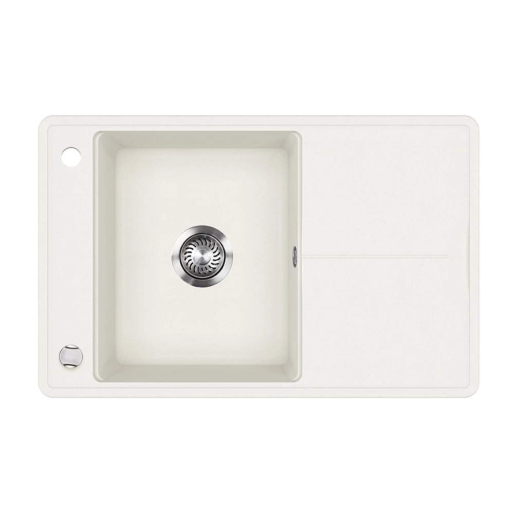 Spoelbak in Wit op een witte achtergrond