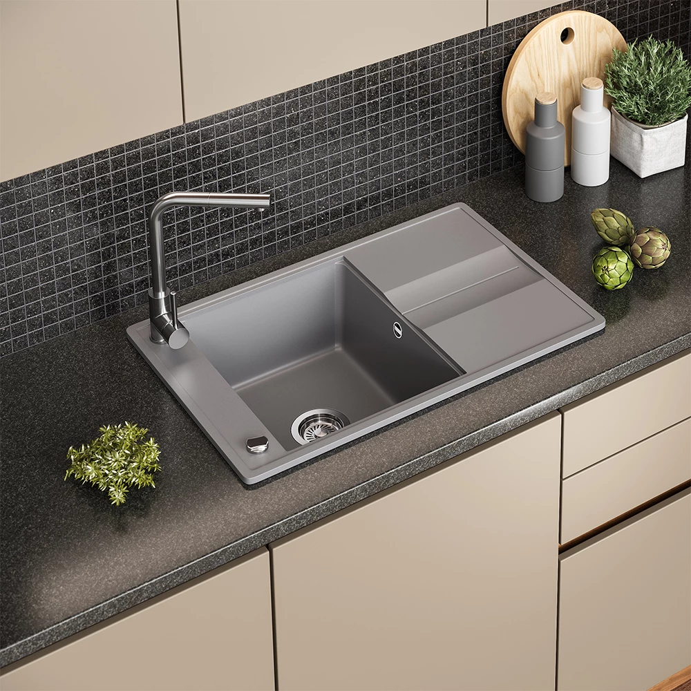 Lavello Kyoto Grigio 78 x 50 cm Bergström