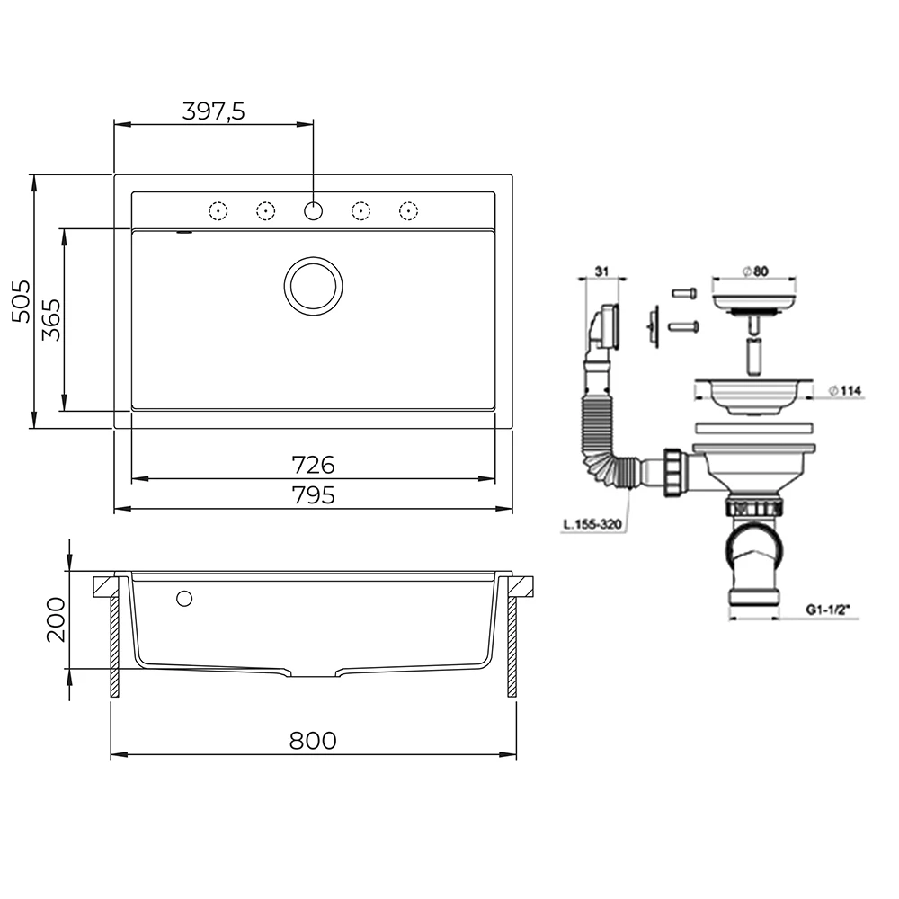 Spülbecken in Beige auf weißem Hintergrund