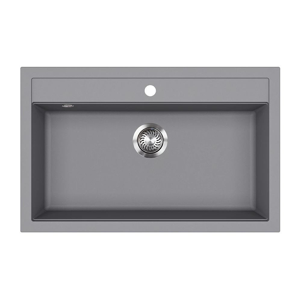 Pia de cozinha in Cinza on white background