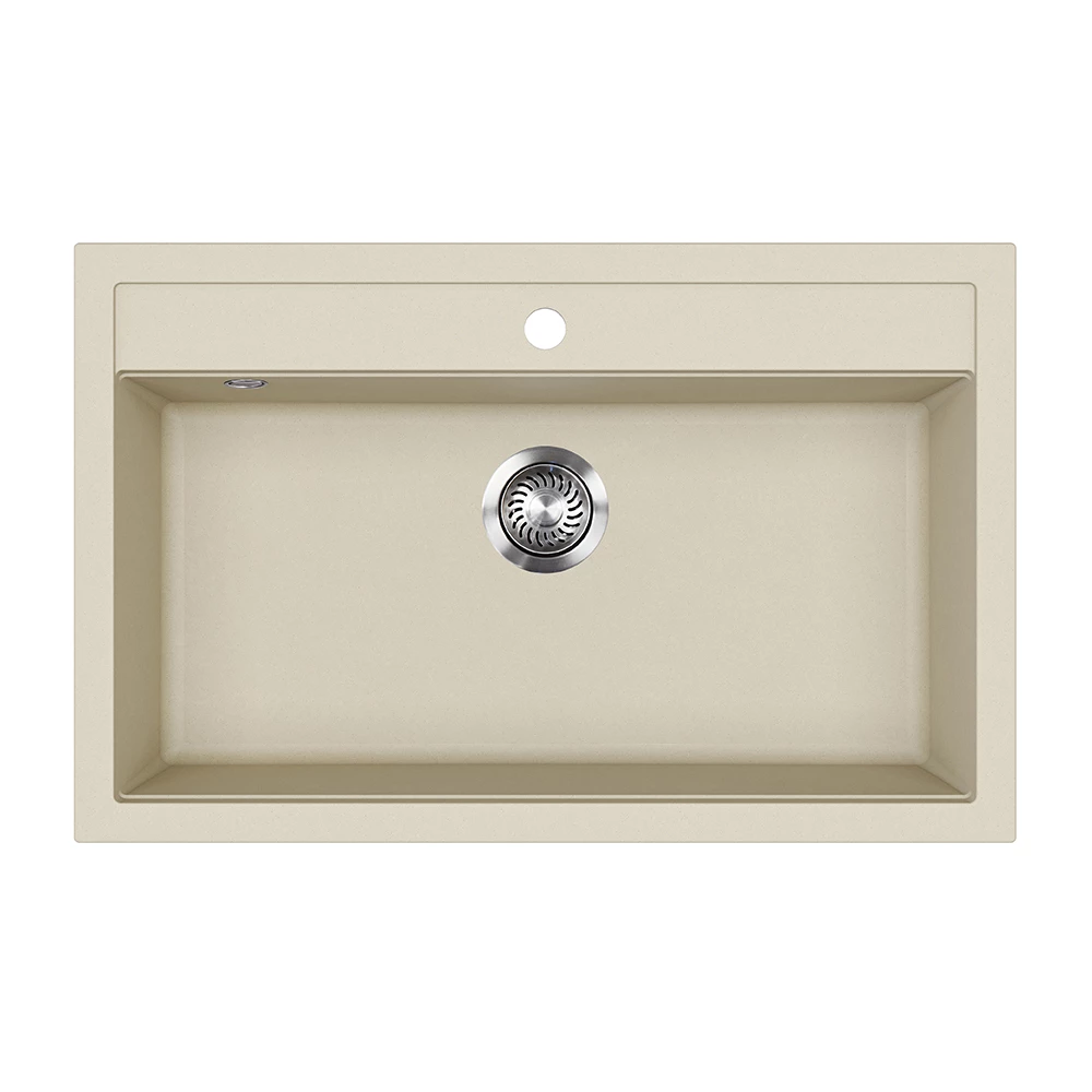 Sink in Beige on white background