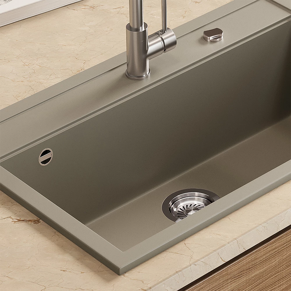 Close-up of Lavello in Calcestruzzo, showing texture/details
