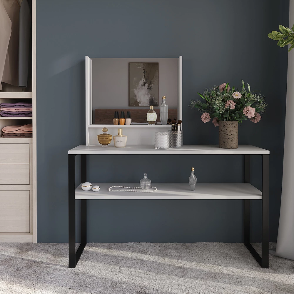 Guardaroba da ingresso in Bianco, mostrato in un ambiente ambientale con decorazioni