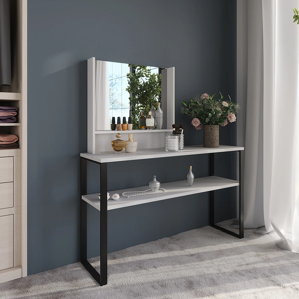 Primo piano di Guardaroba da ingresso in Bianco, mostrando design e dettagli della superficie