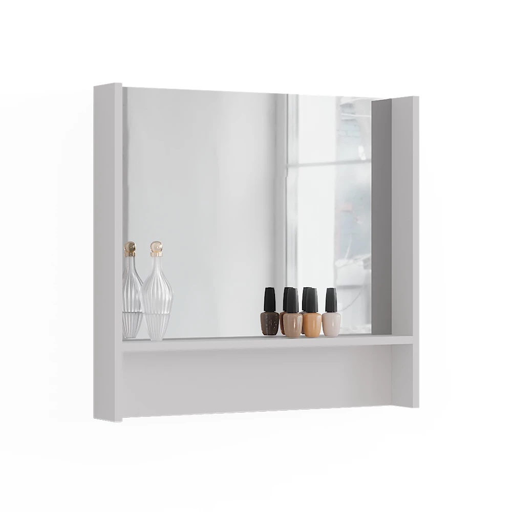 Guardaroba da ingresso in Bianco su sfondo bianco con elementi decorativi