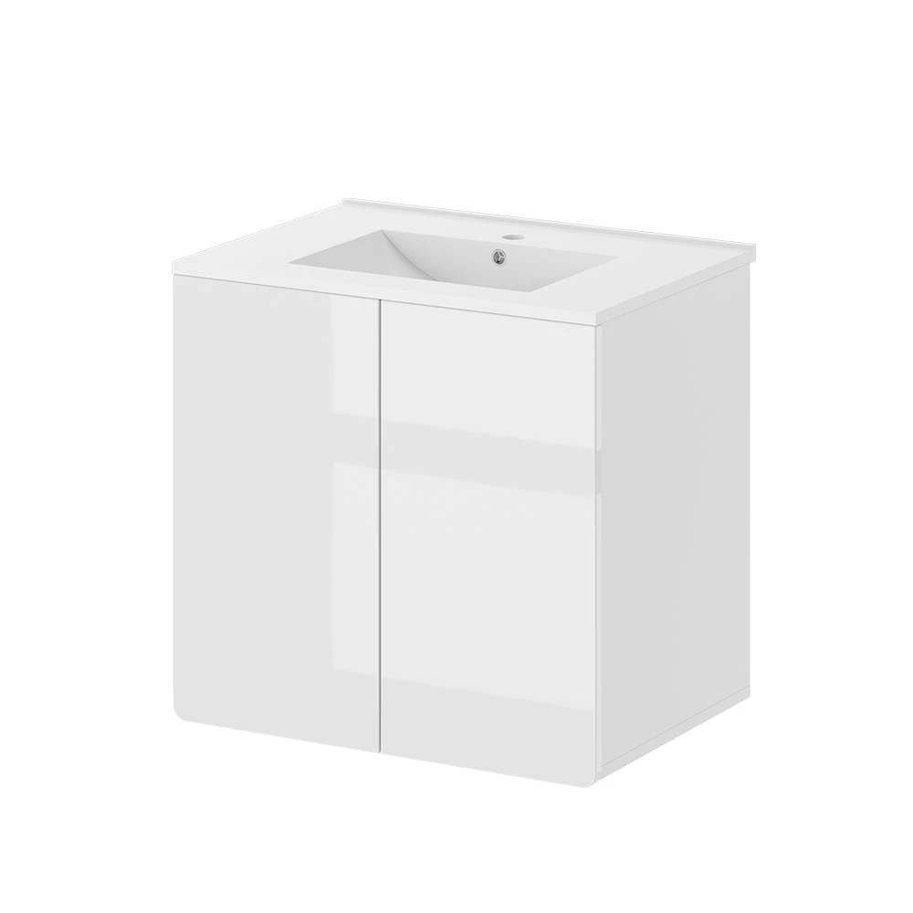 Badrumsmöbelset in Vit on white background