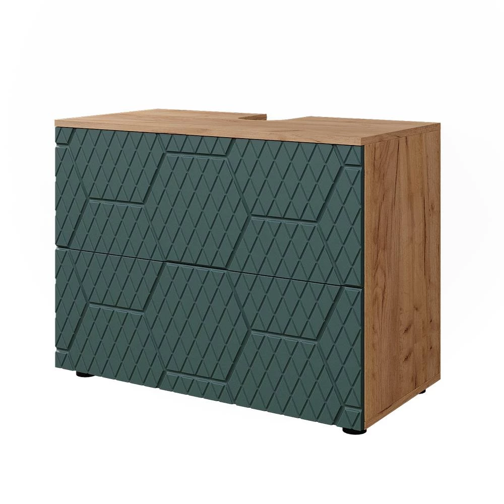 Mobiletto in Verde su sfondo bianco