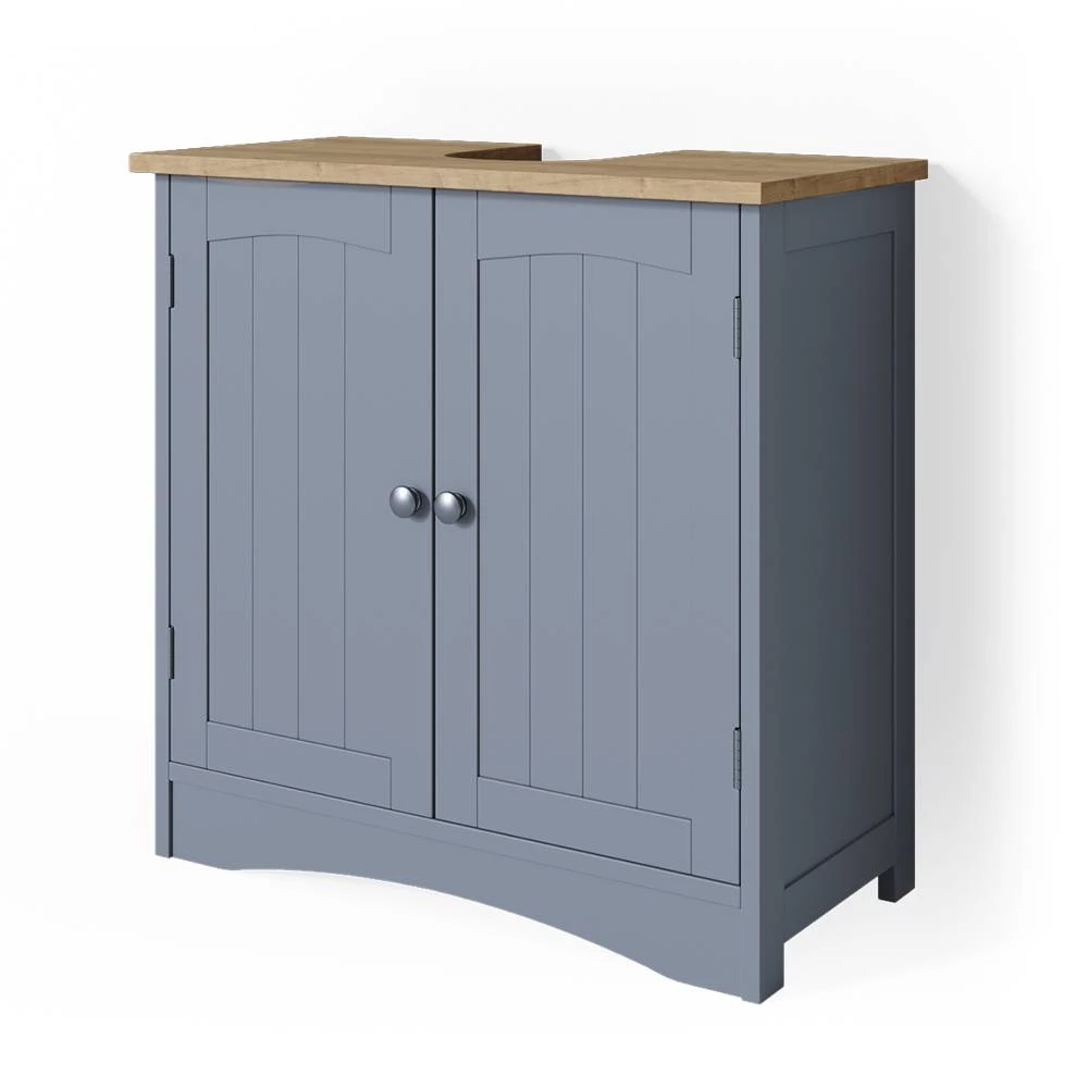 Vaskeskab i farven Grå på hvid baggrund