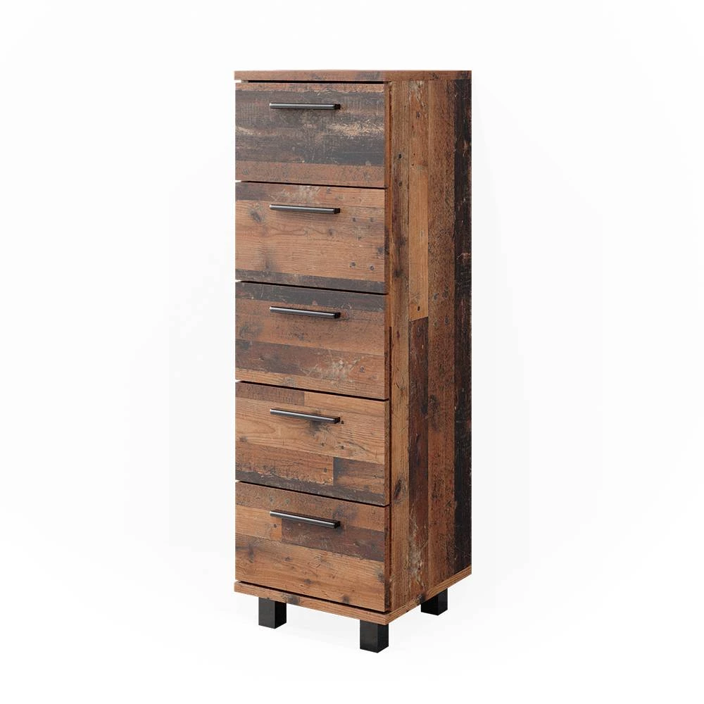 Midiskåp in Rustik ek on white background