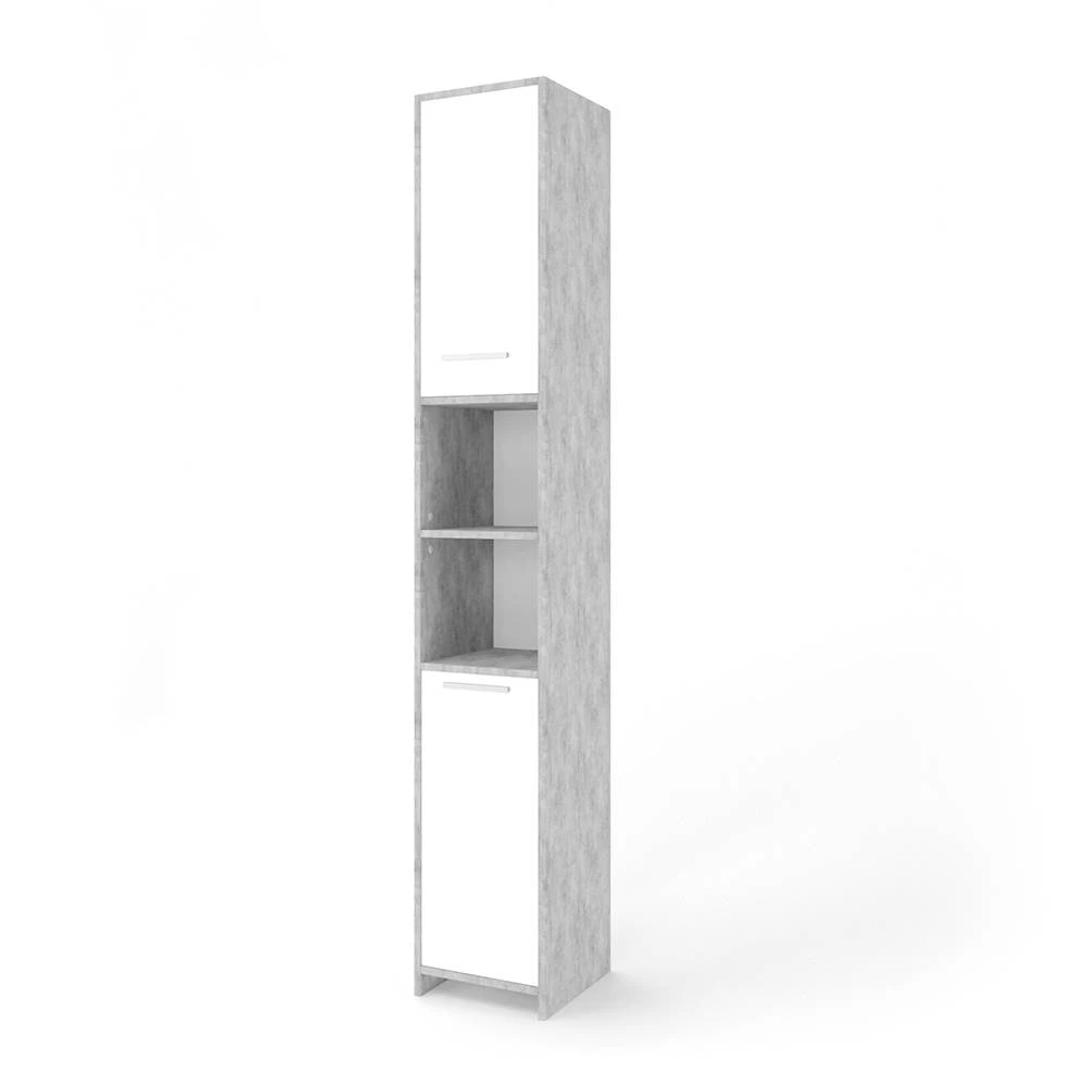Armoire de salle de bain en Béton sur fond blanc