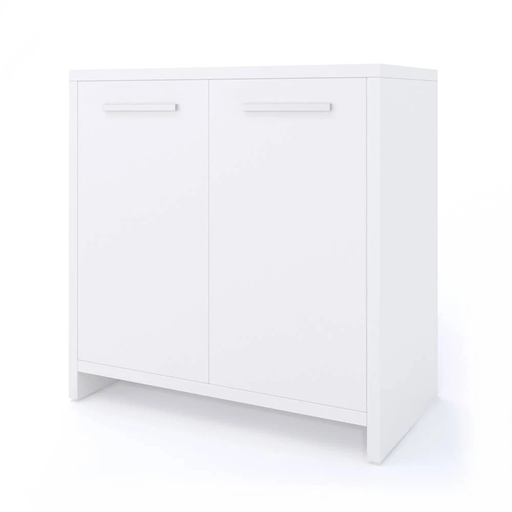 Waschbeckenunterschrank in Weiß auf weißem Hintergrund
