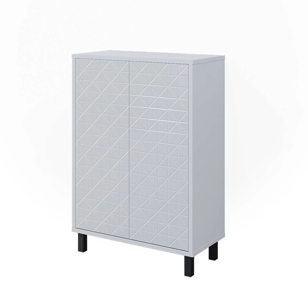 Midischrank in Weiß auf weißem Hintergrund