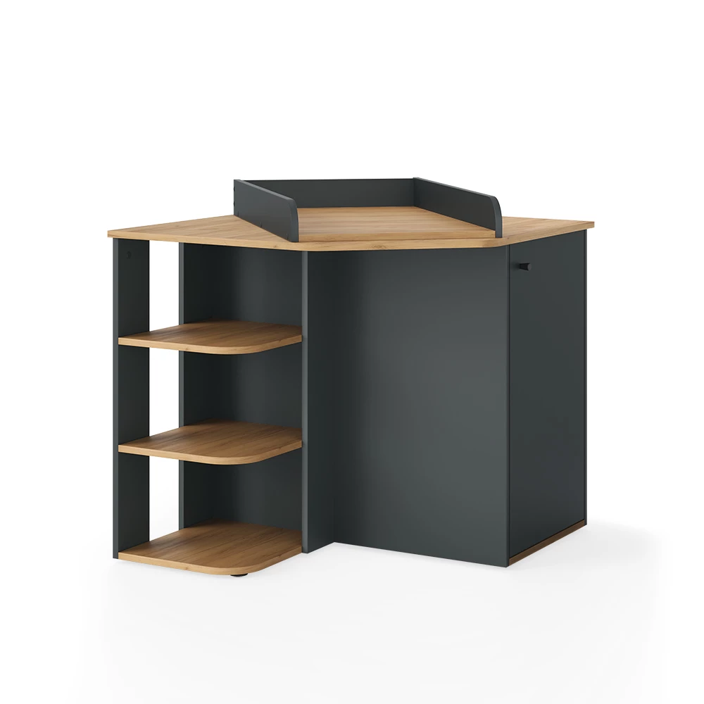 Commode à langer en Anthracite/Artisan sur fond blanc