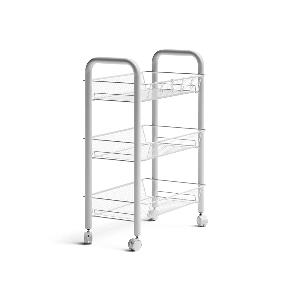 Rollcontainer in Weiß auf weißem Hintergrund