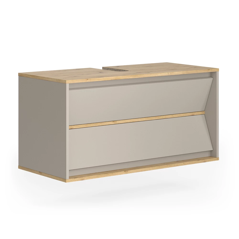 Mobile sottolavabo per bagno in Cachemire su sfondo bianco