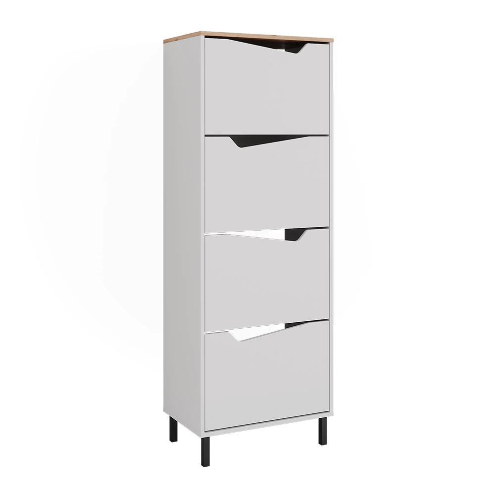 Wózek na buty in Biały/Artystyczny on white background