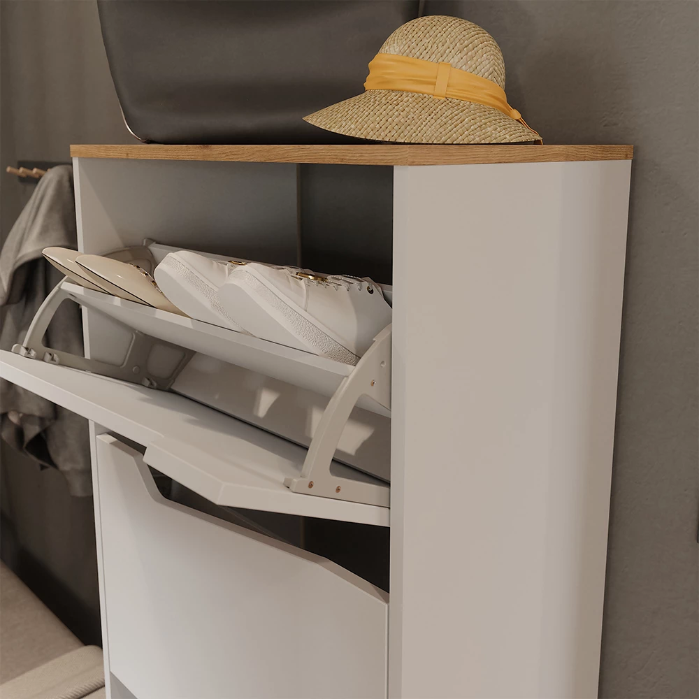 Nærbillede af Skotipper i farven Hvid/Artisan, der viser struktur/detaljer