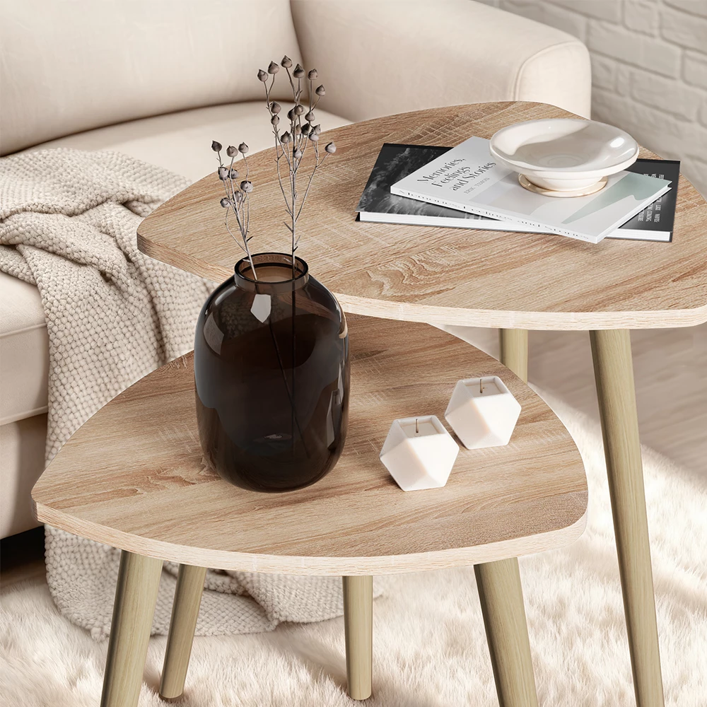 Nahaufnahme von Couchtisch in Sonoma, zeigt Textur/Details