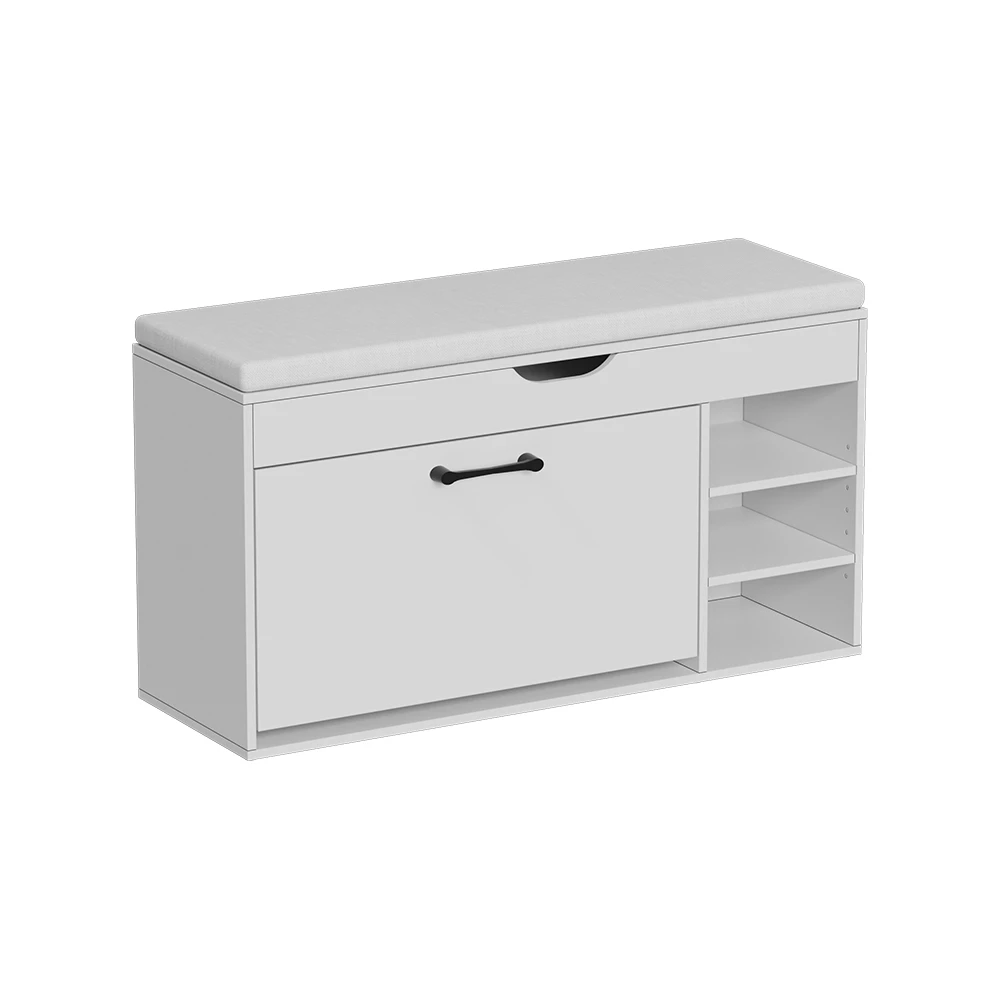 Skobänk in Vit on white background