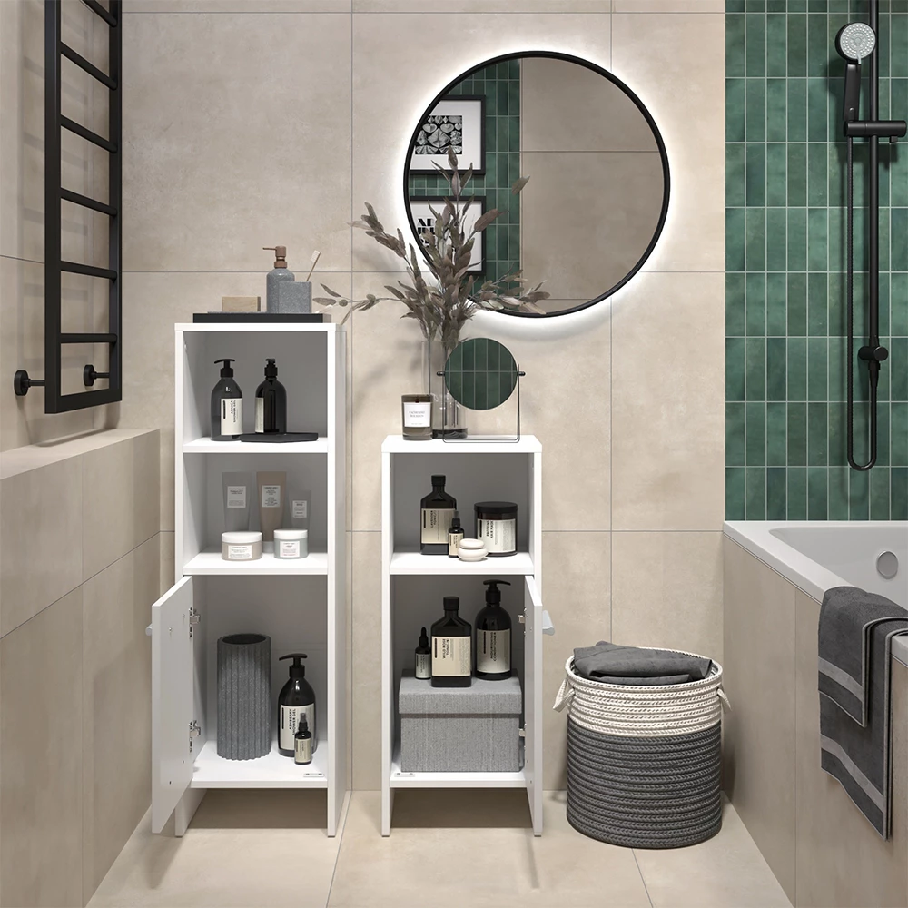 Badmöbel-Set Karli Weiß 2 Teile Vicco