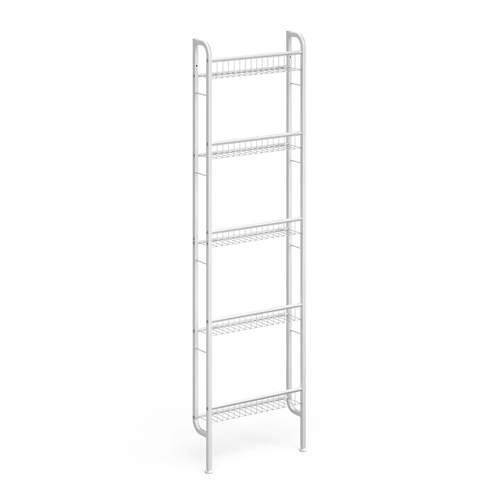 Ladder shelf in White on white background