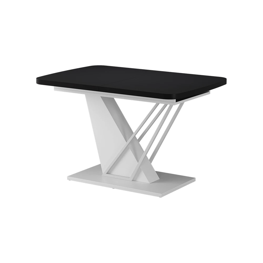 Mesa de jantar in Preto/Branco on white background