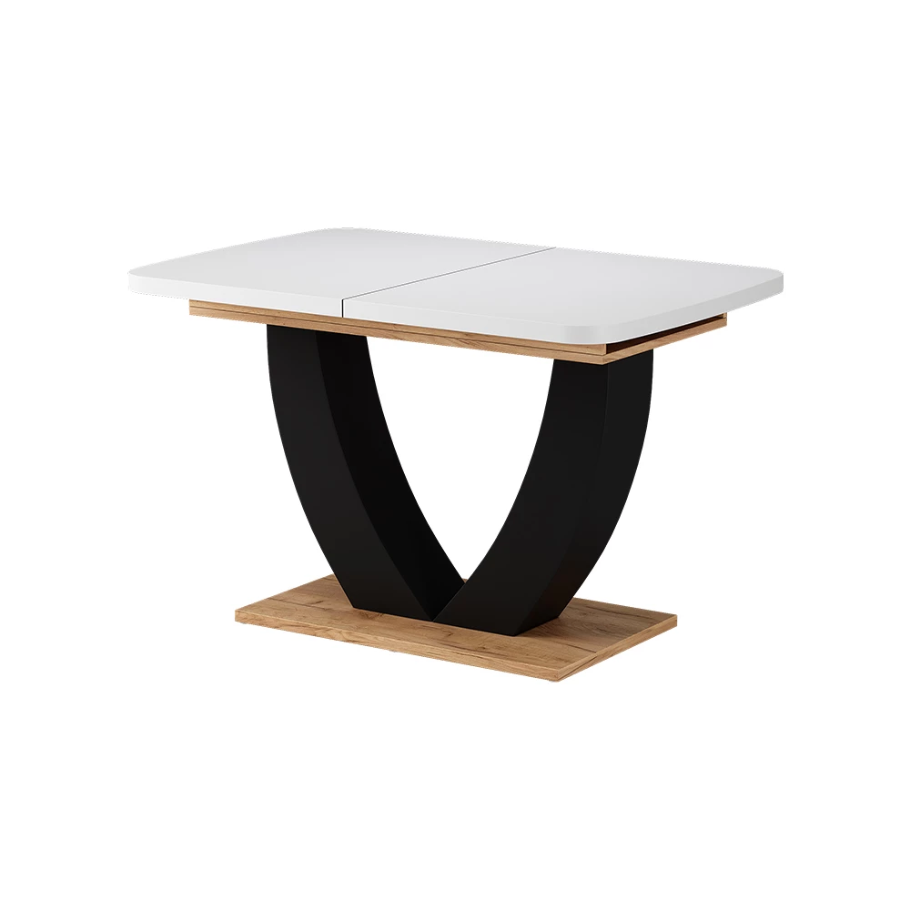 Mesa de jantar in Carvalho Branco/Dourado on white background