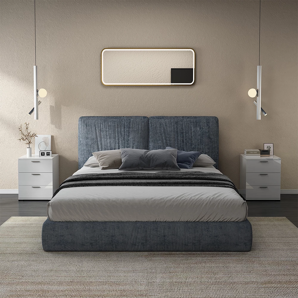 Yöpöytä Marseille Valkoinen korkeakiilto 46.2x60 cm Vicco