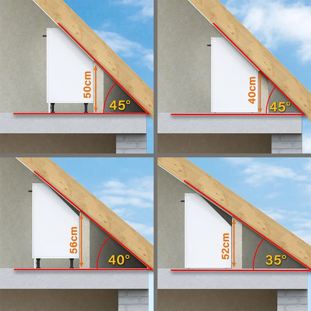Meuble Sous Pente R-Line Chêne De Force Doré 120cm Lot De 2 Vicco | Chêne De Force Doré | Ensemble Sous Pente 120cm | 406673152907003