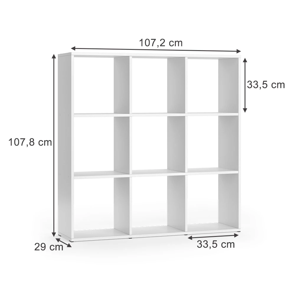 Room divider in White on white background