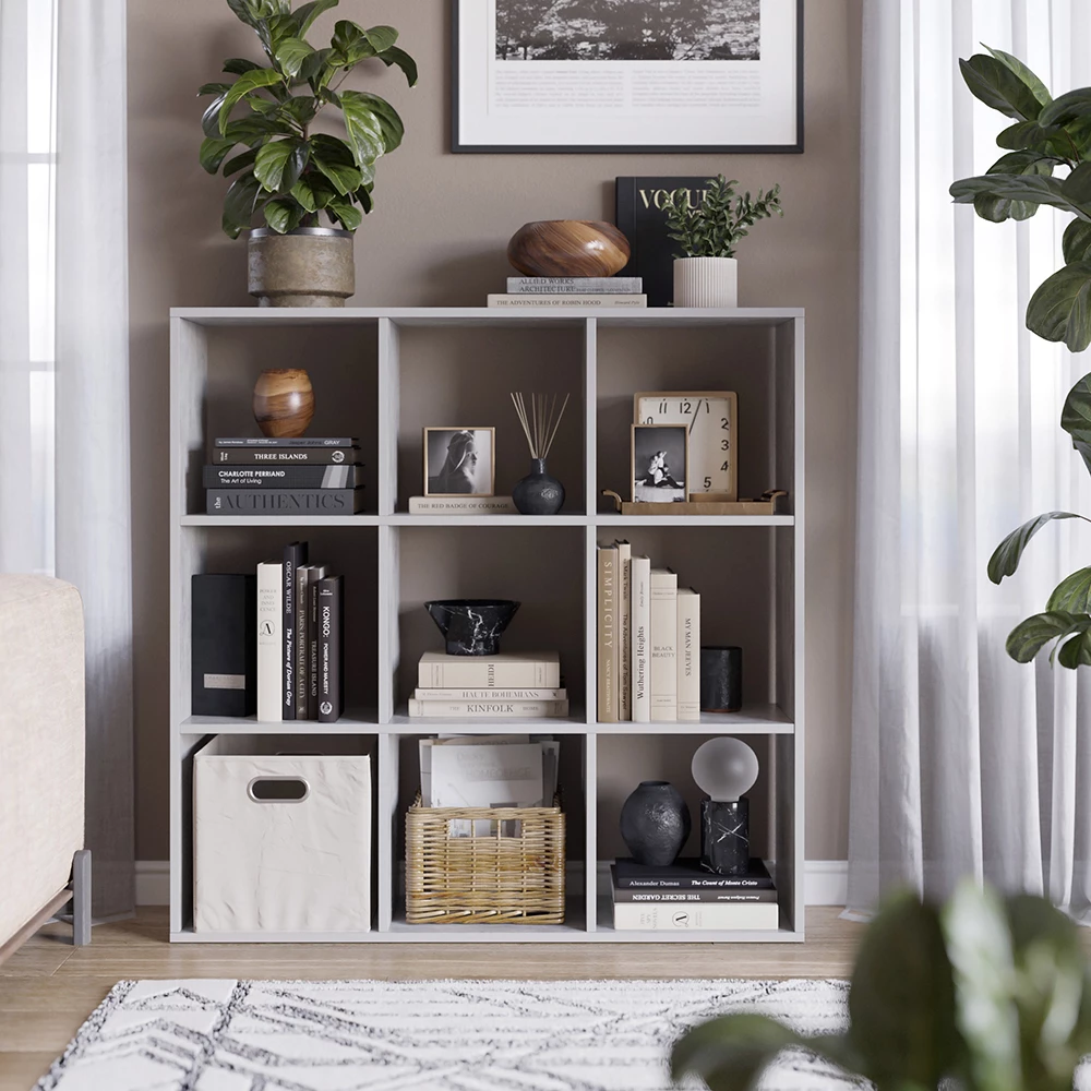 Close-up of Room divider in Grey, showing design and surface details