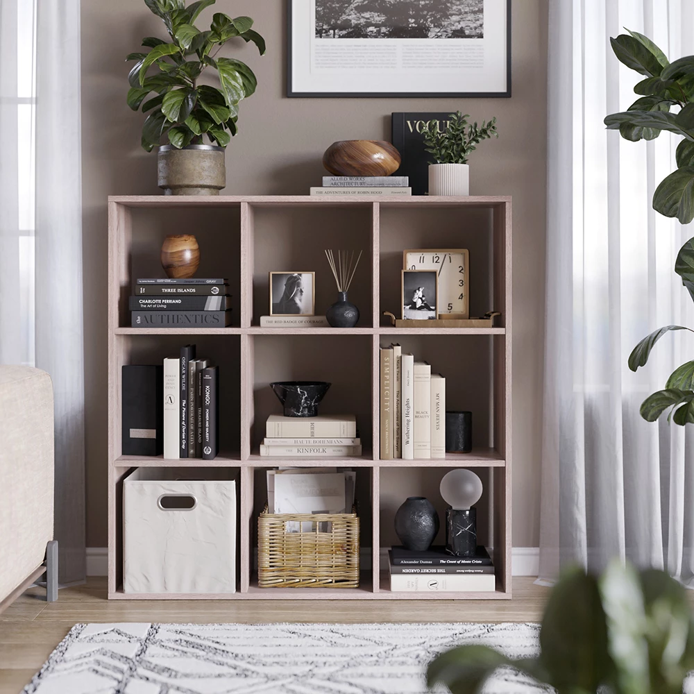 Nærbillede af Rumdivider i farven Sonoma, der viser design og overfladedetaljer