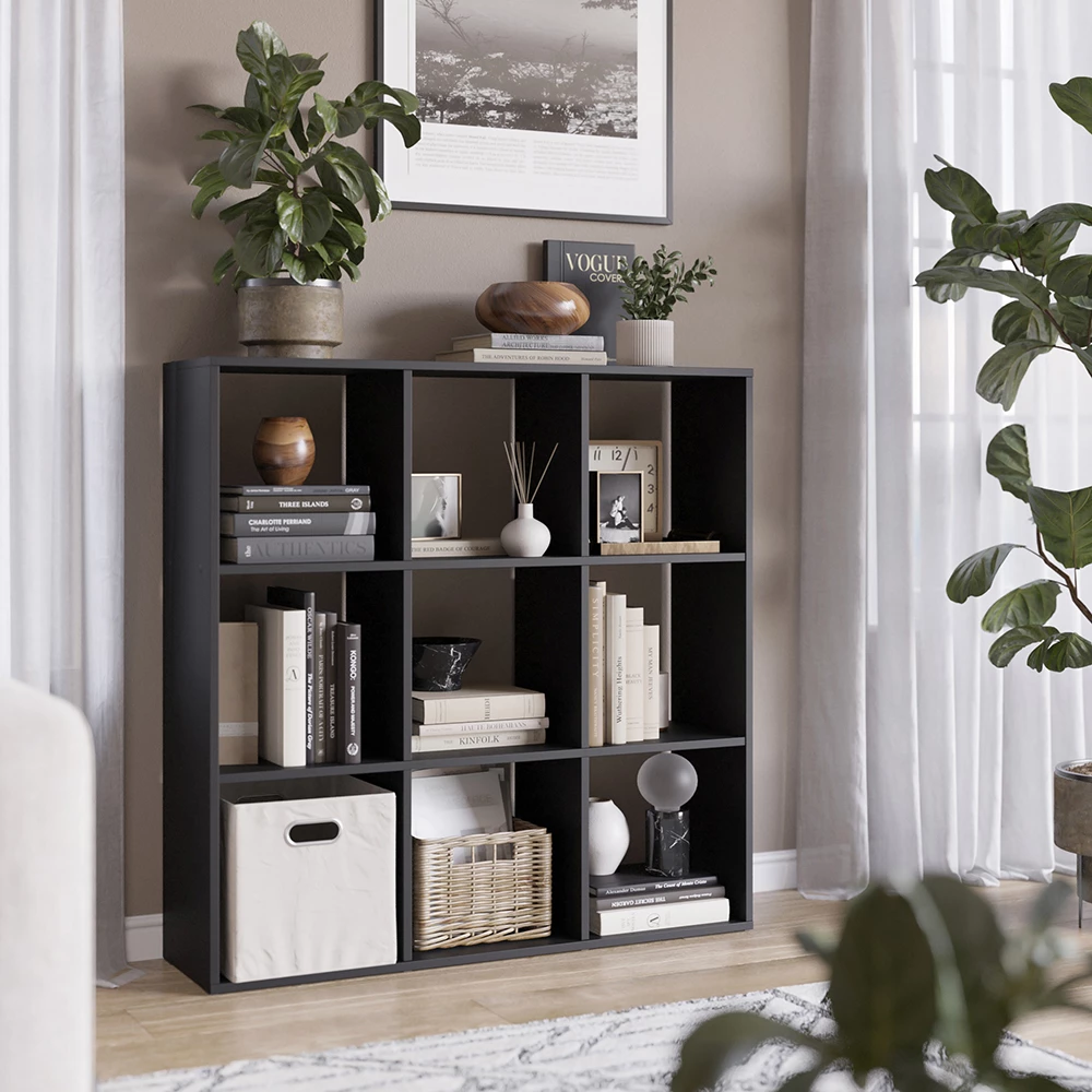 Room divider Nove Black 104 x 108 cm Vicco