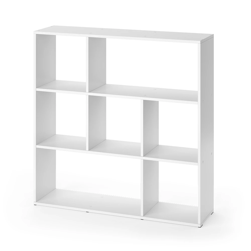 Meuble de rangement cube en Blanc sur fond blanc