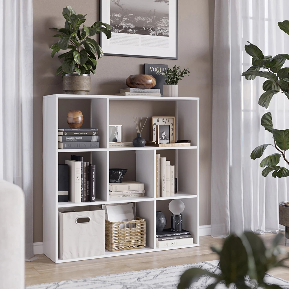 Meuble de rangement cube Nove Blanc 107.2x107.8cm 7 compartiments Vicco